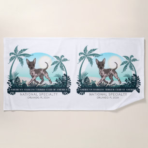 Serviette De Plage 2024 AHTCA Nat'l Spécialité Logo Plage Serviette