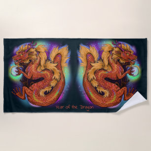 Serviette De Plage 2024 Année du dragon Zodiac chinois
