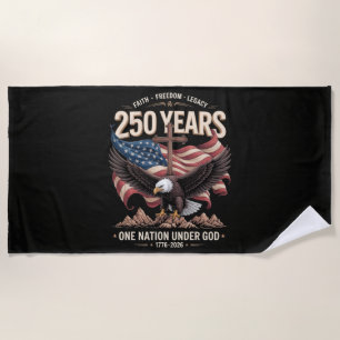 Serviette De Plage 250 ans une nation sous Dieu