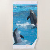 Serviette De Plage 2 Dauphins Beach Towers (Devant)
