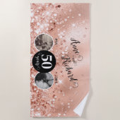 Serviette De Plage 2 Photo Alors et Maintenant N'IMPORTE QUELLE ANNÉE (Devant)