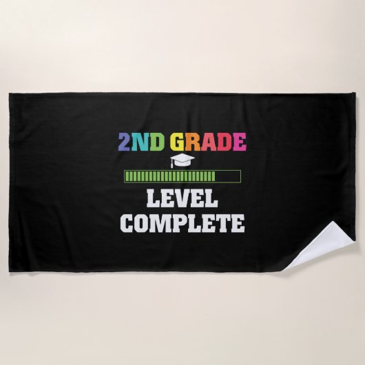 Serviette De Plage 2Nd Grade Complete Video Gamer Graduate Venin (Devant)