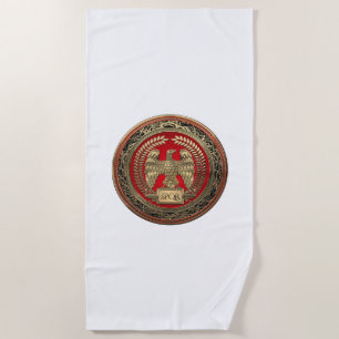 Serviette De Plage [300] Aigle impérial romain d'or