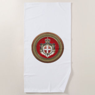 Serviette De Plage [300] Ordre de Malte - Armoiries de SMOM