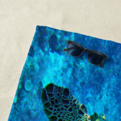 Serviette de plage 30 sous-marine (En situation)