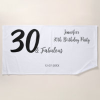 30e anniversaire ajouter nom date année noir