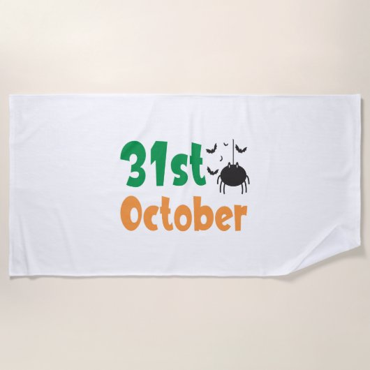Serviette De Plage 31 octobre - Halloween (Devant)