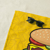 Serviette De Plage 3 Cheeseburgers (En situation)