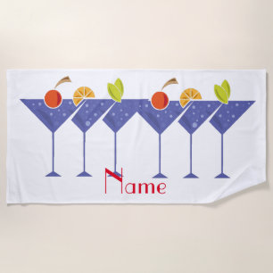 Serviette De Plage 3 cocktails Martini Thunder_Cove