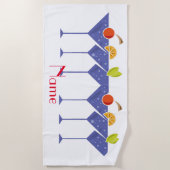 Serviette De Plage 3 cocktails Martini Thunder_Cove (Devant)