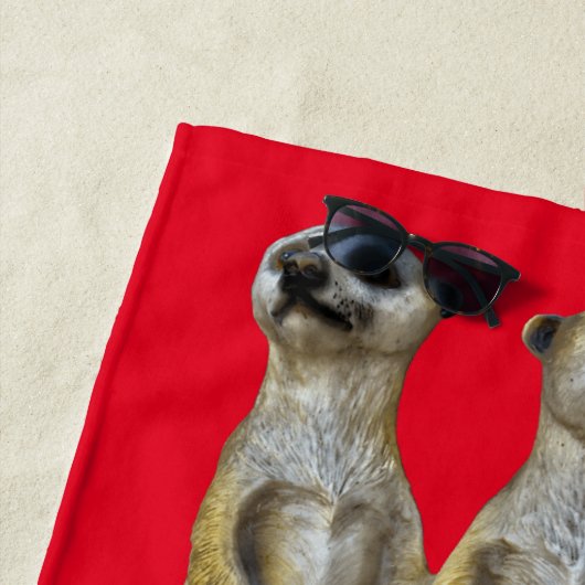 Serviette De Plage 3 Meerkats debats Thunder_Cove (En situation)
