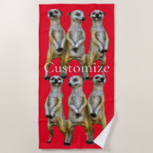 Serviette De Plage 3 Meerkats debats Thunder_Cove (Devant)