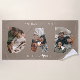 Serviette De Plage 3 photo collage papa