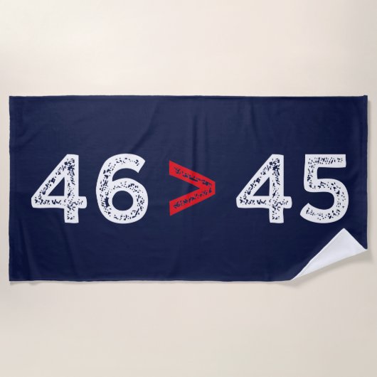 Serviette De Plage 46 > 45 - Trump Lost Biden Won I (Devant)