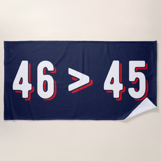 Serviette De Plage 46 > 45 - Trump perdu Biden II (Devant)
