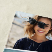 Serviette De Plage 4 Collage De Photo Inégal - Funky Quadrilatéral Ar (En situation)