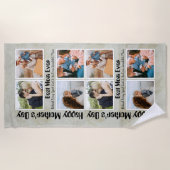 Serviette De Plage 4 Collage photo Meilleure maman jamais (Devant)