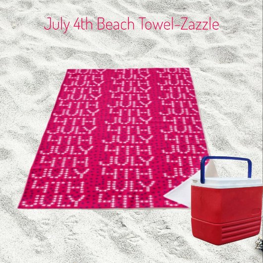 Serviette De Plage 4 juillet