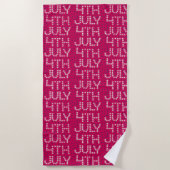 Serviette De Plage 4 juillet (Devant)