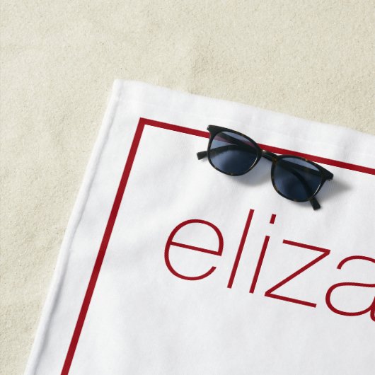 Serviette De Plage 4 juillet Patriotic Hound Dog Personnalisé (En situation)