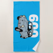 Serviette De Plage 600 bleu v2 (Devant)