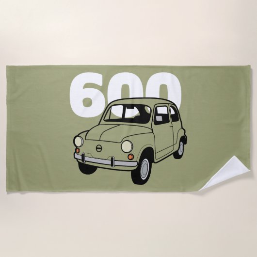 Serviette De Plage 600 v2 vert (Devant)