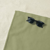 Serviette De Plage 600 v2 vert (En situation)