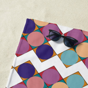 Serviette De Plage 70’s checkerboard pattern
