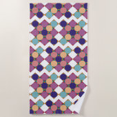 Serviette De Plage 70’s checkerboard pattern (Devant)