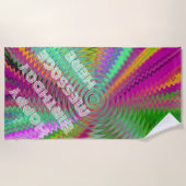 Serviette De Plage 70s Birthday Pool Party Set (Devant)