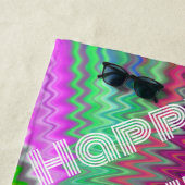 Serviette De Plage 70s Birthday Pool Party Set (En situation)