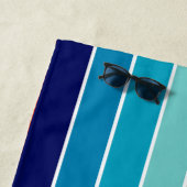 Serviette De Plage 70s Rainbow Stripes (En situation)