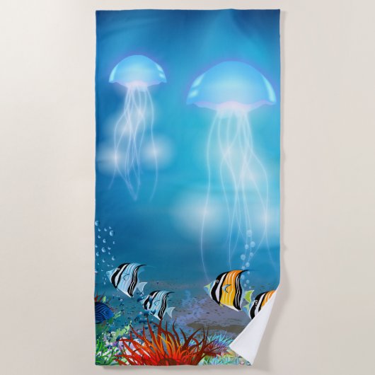 Serviette de plage 7 sous-marine (Devant)