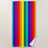 Serviette De Plage 7-Stripe Rainbow Pride Flag (Devant)