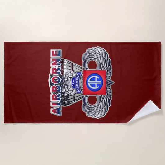 Serviette De Plage 82e division aéroportée (Devant)
