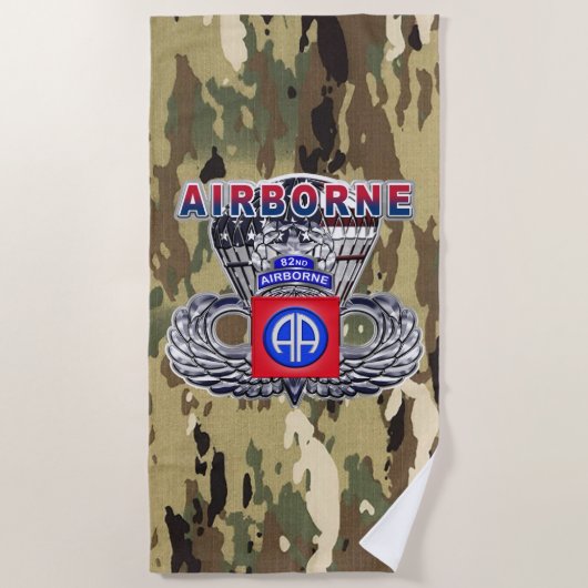 Serviette De Plage 82e division aéroportée (Devant)