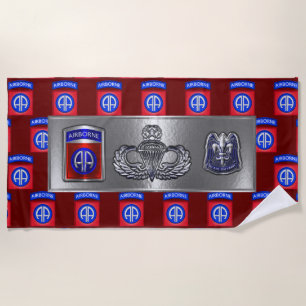 Serviette De Plage 82e division aéroportée