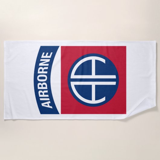 Serviette De Plage 82e division aéroportée Insignia (Devant)