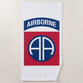 Serviette De Plage 82e division aéroportée Insignia (Devant)