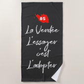 Serviette De Plage 85 - La Vendée, l'essayer c'est l'adoptant (Devant)