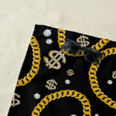 Serviette De Plage 90's Hip Hop Rap Music Gold Cuban Link Chain (En situation)