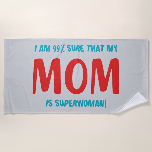 Serviette De Plage 99% Superwoman (Devant)