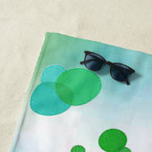 Serviette de plage à cercle flottant (En situation)