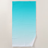 Serviette de plage à dégradé bleu (Devant)