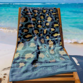 Serviette de plage à impression d'animal personnal