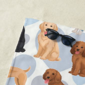 Serviette de plage à imprimer par le chien (En situation)