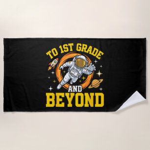 Serviette De Plage à la 1re année et au-delà Astronaute étudiant