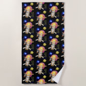 Serviette De Plage À l'espace et au-delà (Devant)