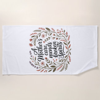 Serviette De Plage A Mother's Care Mends Broken Spirits