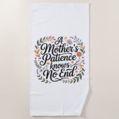 Serviette De Plage A Mother's Patience Knows No End (Devant)